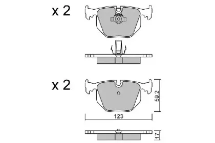 Комплект тормозных колодок, дисковый тормоз AISIN купить